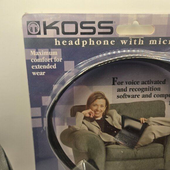 Koss CS-95 Headphone With Microphone CVT Noise Cancellation NEW - Picture 2 of 5